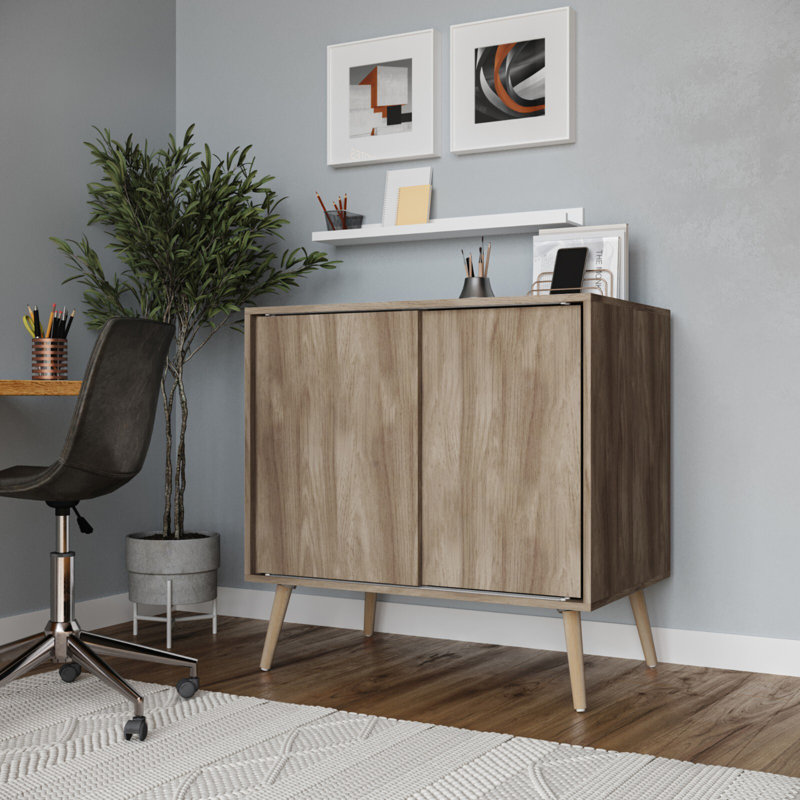 Rectangle Accent Cabinet, Beige/Pine