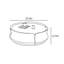 Table basse moderne simple en faux marbre-106905201