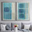 «Blue Blue Horizon I», toile encadrée de qualité supérieure - prête à être accrochée-1323203225-1323203231