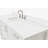 ARIEL Moille 54" Single Sink Bathroom Vanity with Top in White, with 1.5 Carrara White Quartz Top, Rectangle Sink-1894177983-1903646195