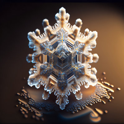 «Water Crystal Peace IV», reproduction encadrée sur toile
