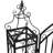 122cm W x 20.5cm D Iron Arbour Gate with Gate in Black