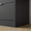 Commodes et commodes spacieuses en bois noir, grand rangement moderne pour la chambre à coucher et le salon