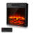 18in Electric Fireplace Insert Wall Recessed Heater Remote 5000BTU Black-1962604864