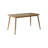 Norvia Mid-Century Modern Solid Wood, Rectangular Dining Table, Top 60 inches Length, Seats 4 to 6, Honey Oak -1826836885