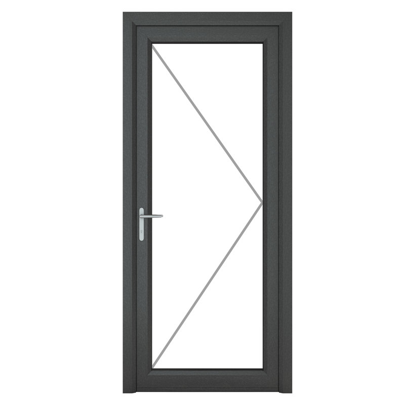 Upvc Single Door, 209cm H x 92cm W x 7cm D