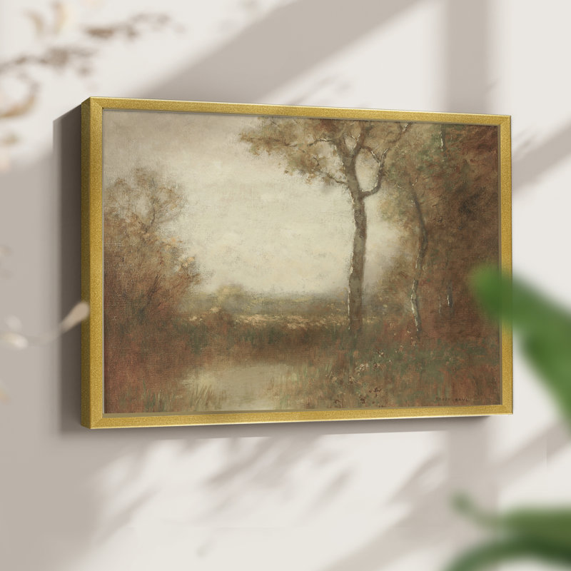 Paysages rétro-DC III - reproduction encadrée - réarmable, 16" H x 20" W, Gold