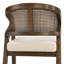 Tabouret de comptoir en bois avec dossier en rotin (ensemble de 2)-129989665