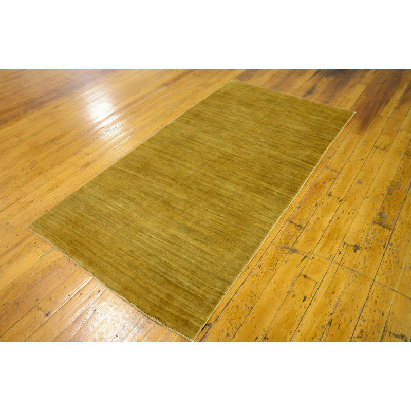 Tapis de la surface en laine 3 pi 4 po x 6 pi 5 po one-of-kind à la main-noué la Nash