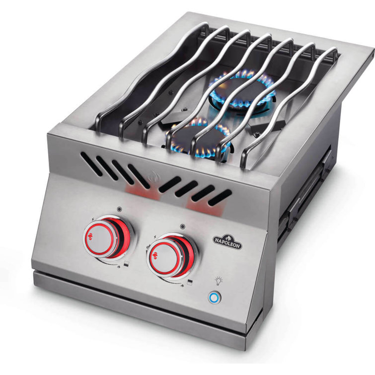 Built-in 700 Series 12" Inline Dual Range Burner, Stainless Steel