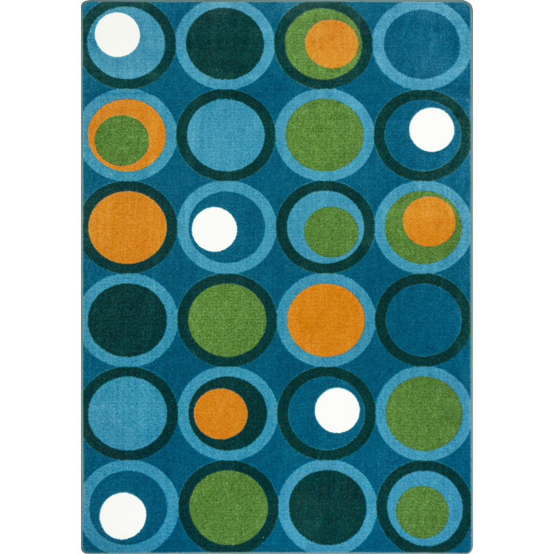 Tapis touffeté à motif géométrique, Rectangle 5 pi 4 po x 7 pi 8 po