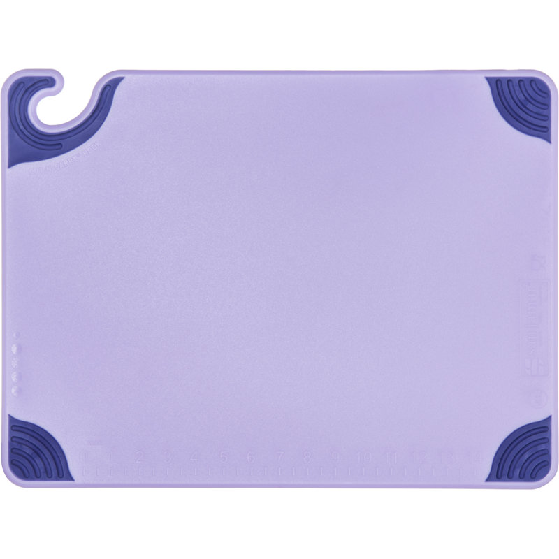 Planche à découper Saf-T-Grip, L 12 po x L 18 po, Violet