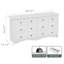 Commode double 12 tiroirs l 116 po-1444484901