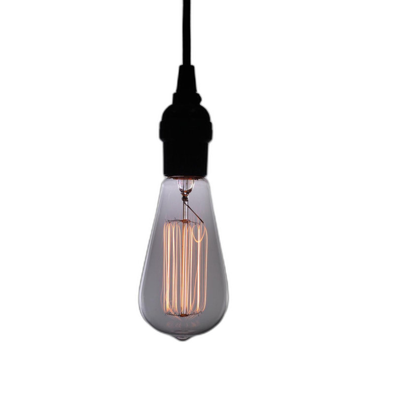 Lila Adjustable Height 1-Light Edison Lamp With Bulb