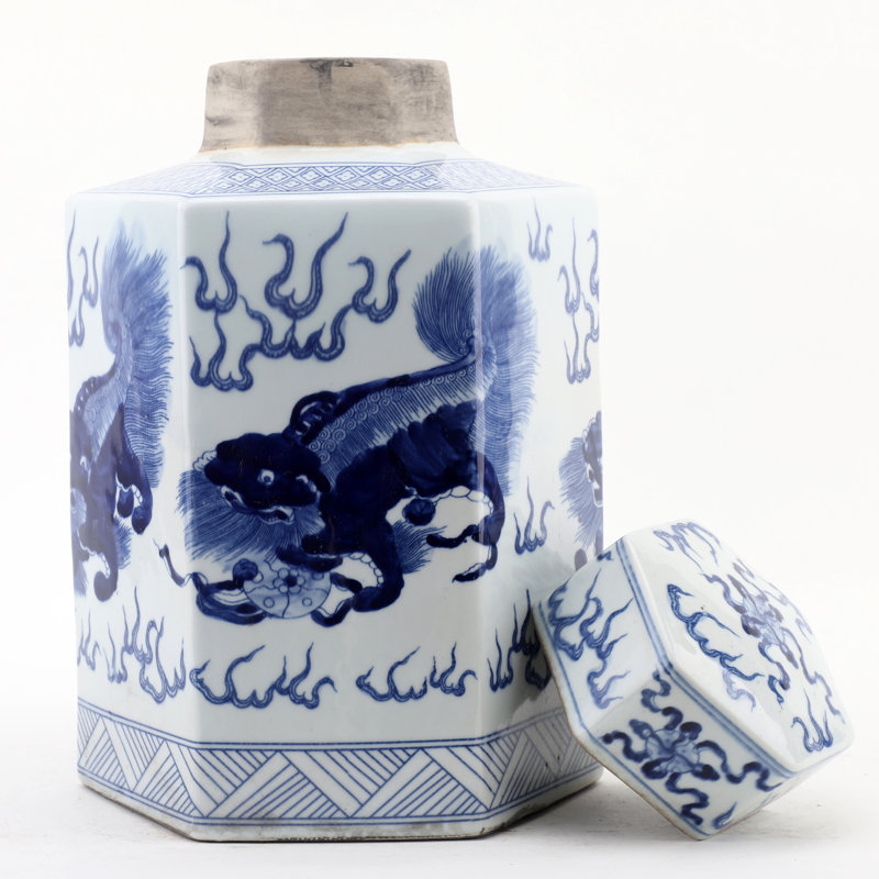 Handmade Porcelain China Ginger Jar