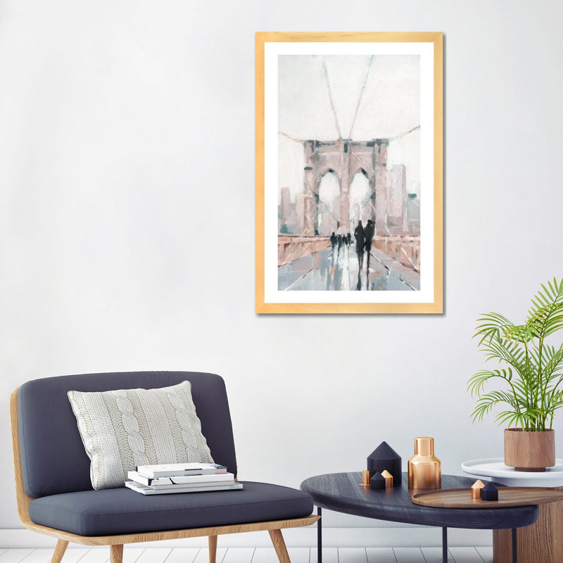 Reproduction d’art, "early morning flâner I" par Ethan Harper, Pas de tapis, Toile tendue, H 40 po x l 26 po x P 1,5 po