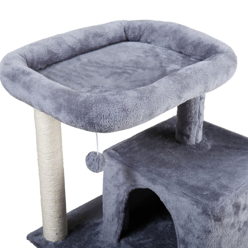 Double-Layer Cat Tree With Cat House And Ladder