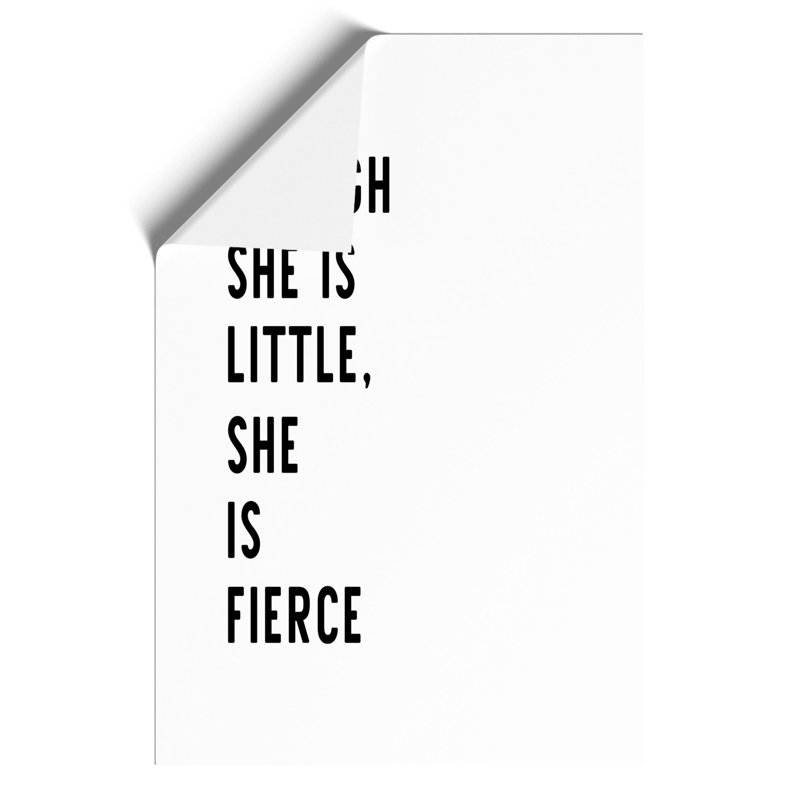 She Is Fierce - No Frame Print, 30cm H x 21cm W x 0.1cm D