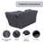 Bismark 79'' Mahogany Outdoor Convertible Sofa Daybed Cover
