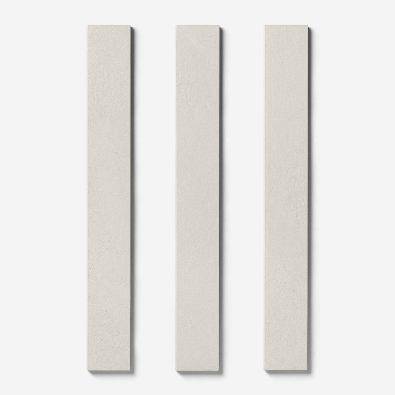 Fordham 3x24 Matte Porcelain Floor and Wall Bullnose Tile, White
