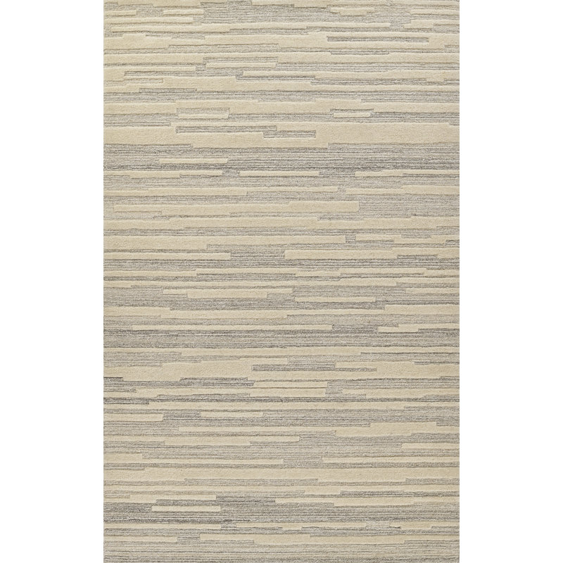 Keaundra Wool Abstract Indoor Rug, Rectangle 5' x 8'