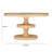 Round Glass Top Solid Wood Base Dining Table
