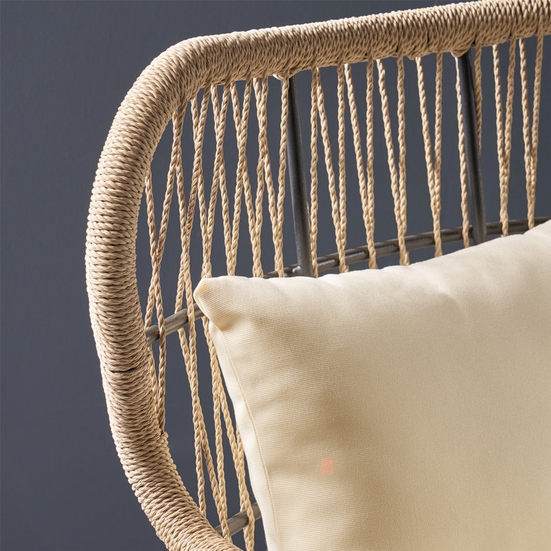 Fauteuil club en acier, fauteuil contemporain