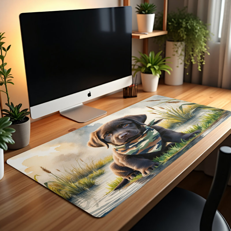 Polyester Desk Pad, 14.4x12.1