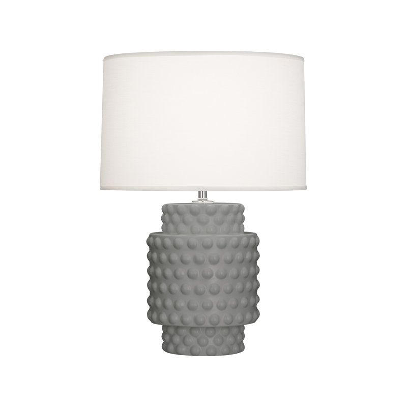 Small Dolly Accent Lamp, 21.5" H x 15" W x 15" D, Smokey Taupe