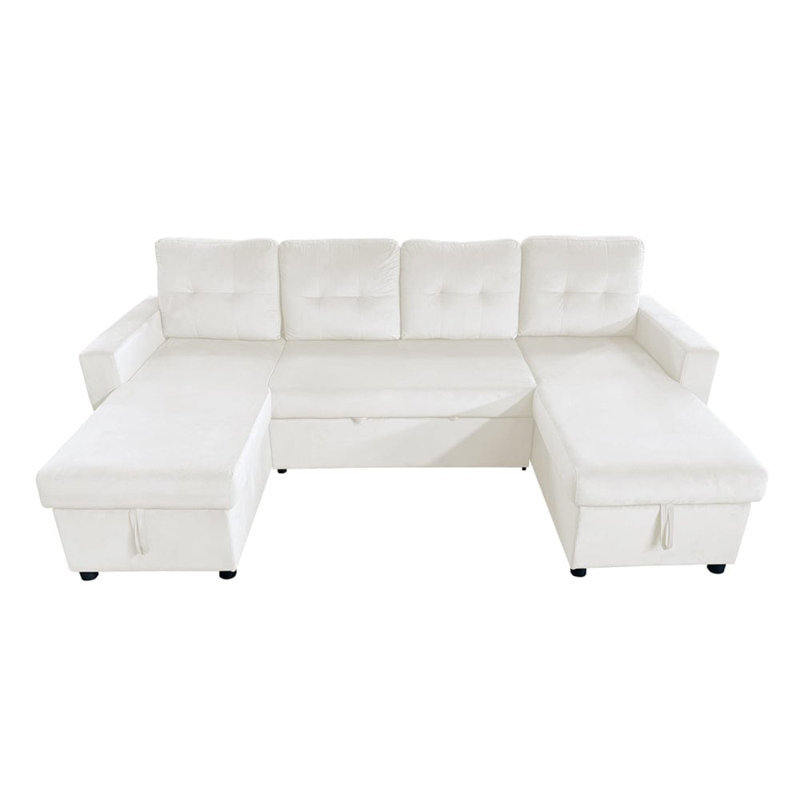 Alexisia 6 Seater Sofa Bed, White