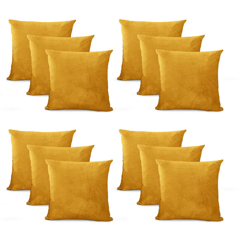 Square Cushion, Ochre