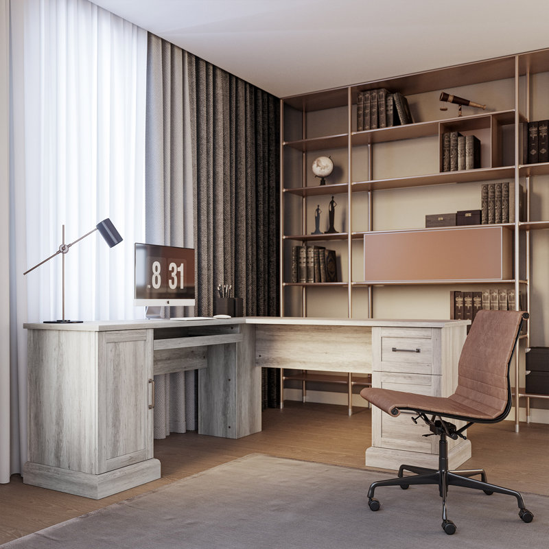 Elenamarie 66'' Desk, Gray