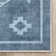 Kehr Bottineau Distressed Southwestern Blue Flat-Weave Rug