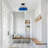 Hanson Glass Semi Flush Mount