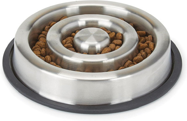 Spiral Slow Feed Bowls Medium 30 Oz
