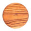 Assiette plate ronde en bois d'acacia