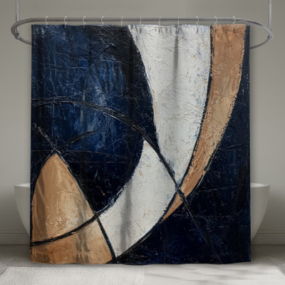 Rideau de douche abstrait - Art Modern Decor