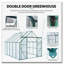 Serre en polycarbonate à double porte 8X6FT-Green-120352678-120352677