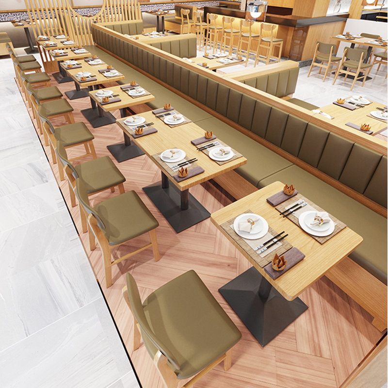 Bancs de restaurant nordiques simples et modernes