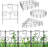 16.5'' H x 12.4'' W Black Metal Fence Panels Included