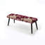 Banc noir rembourré Botanical-135456457