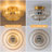  3-Light Glass Flush Mount Ceiling Light-2146825133-2146825132
