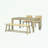 6 pieces Extendable Dining Table Set with bench