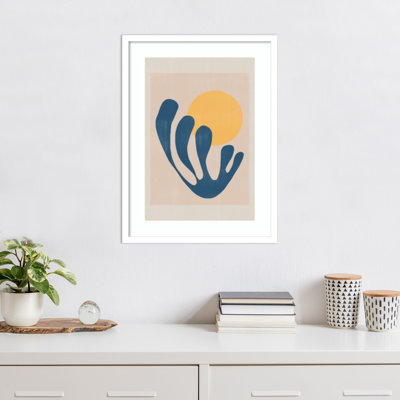 Modern Plant No 1 by The MIUUS STUDIO Wood Framed Wall Art Print