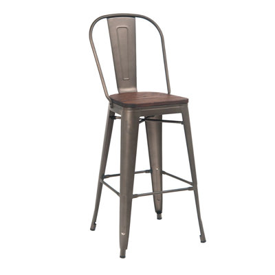 Solid Wood 30'' Bar Stool