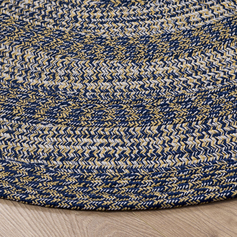 Braided 265 Hand Woven Performance Machine Washable No Pattern Rug, Oval 6' x 8'