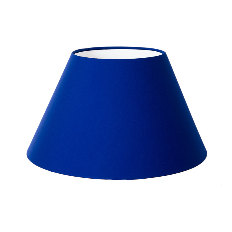 Cotton Empire Lamp Shade ( Screw On ), 23cm H x 45cm W x 45cm D,  Royal Blue 