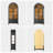 Freestanding Arch Display Cabinet with 3-Color Light Modes and Motion Sensor-1828923303
