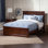 Lit plateforme en bois massif avec pied de lit assorti Marshallville