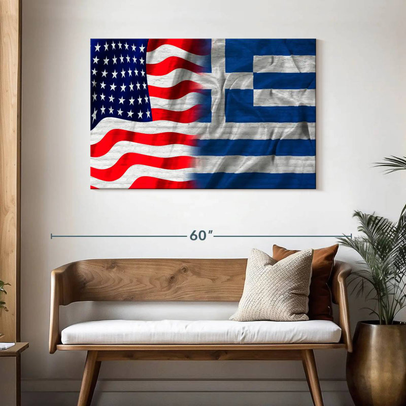 Borges USA And Greece Flags